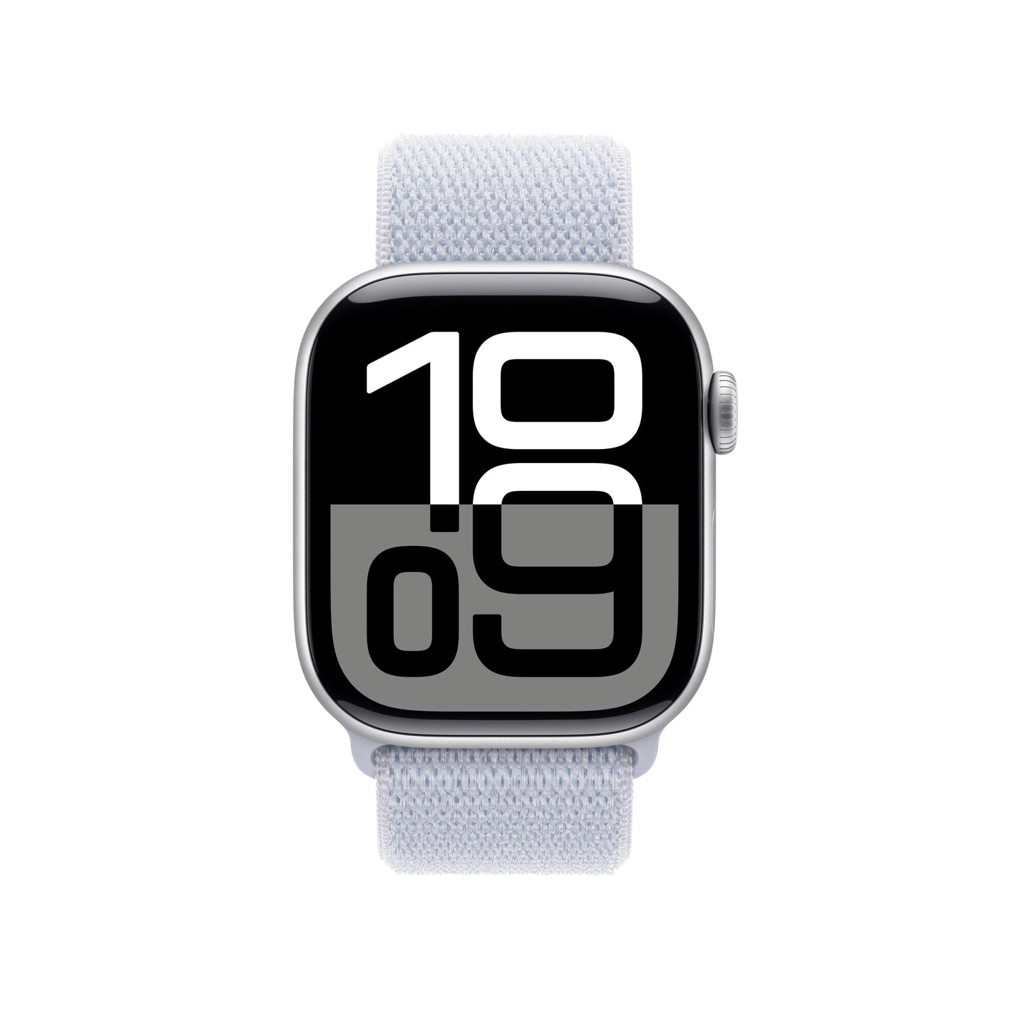 Apple Watch Series 10 GPS 42mm Silver Aluminum Case with Blue Cloud Sport Loop