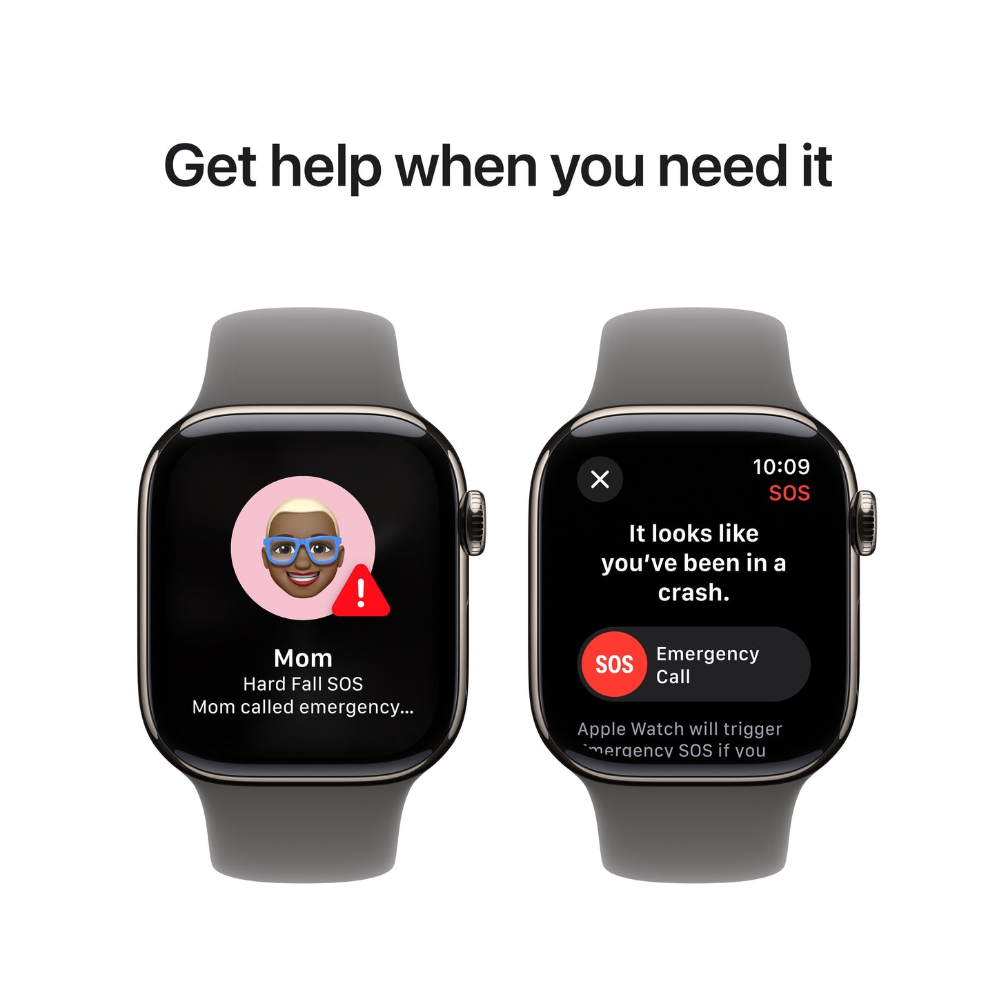 Apple Watch Series 10 GPS + Cellular de 42 mm con caja de titanio natural y correa deportiva gris piedra - S/M