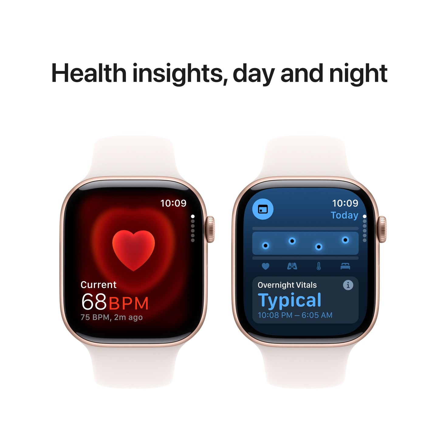 Apple Watch Series 10 GPS 46mm Rose Gold Aluminum Case with Light Blush Sport Band - M/L