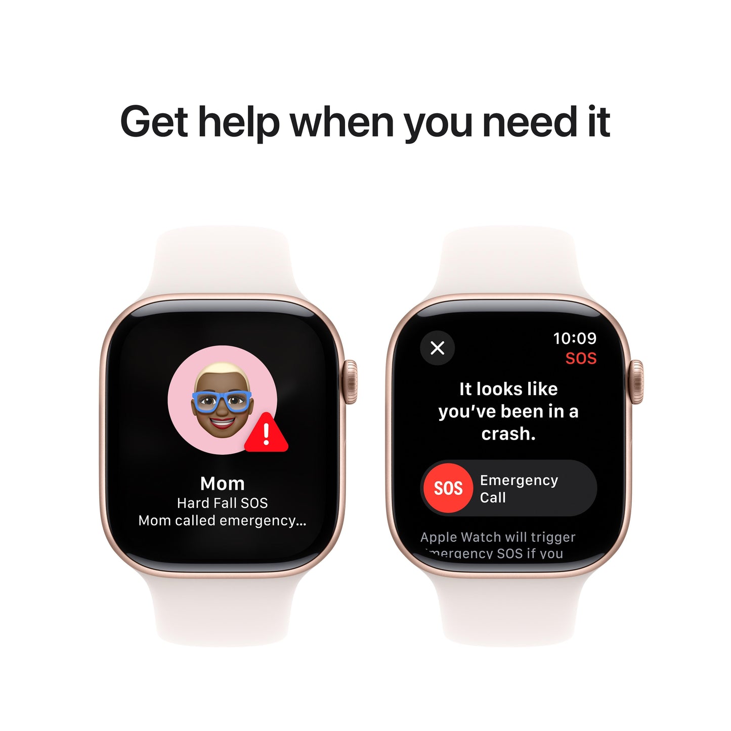 Apple Watch Series 10 GPS 46mm Rose Gold Aluminum Case with Light Blush Sport Band - M/L