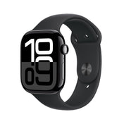 Apple Watch Series 10 GPS + Cellular de 46 mm con caja de aluminio negro azabache y correa deportiva negra - Talla S/M