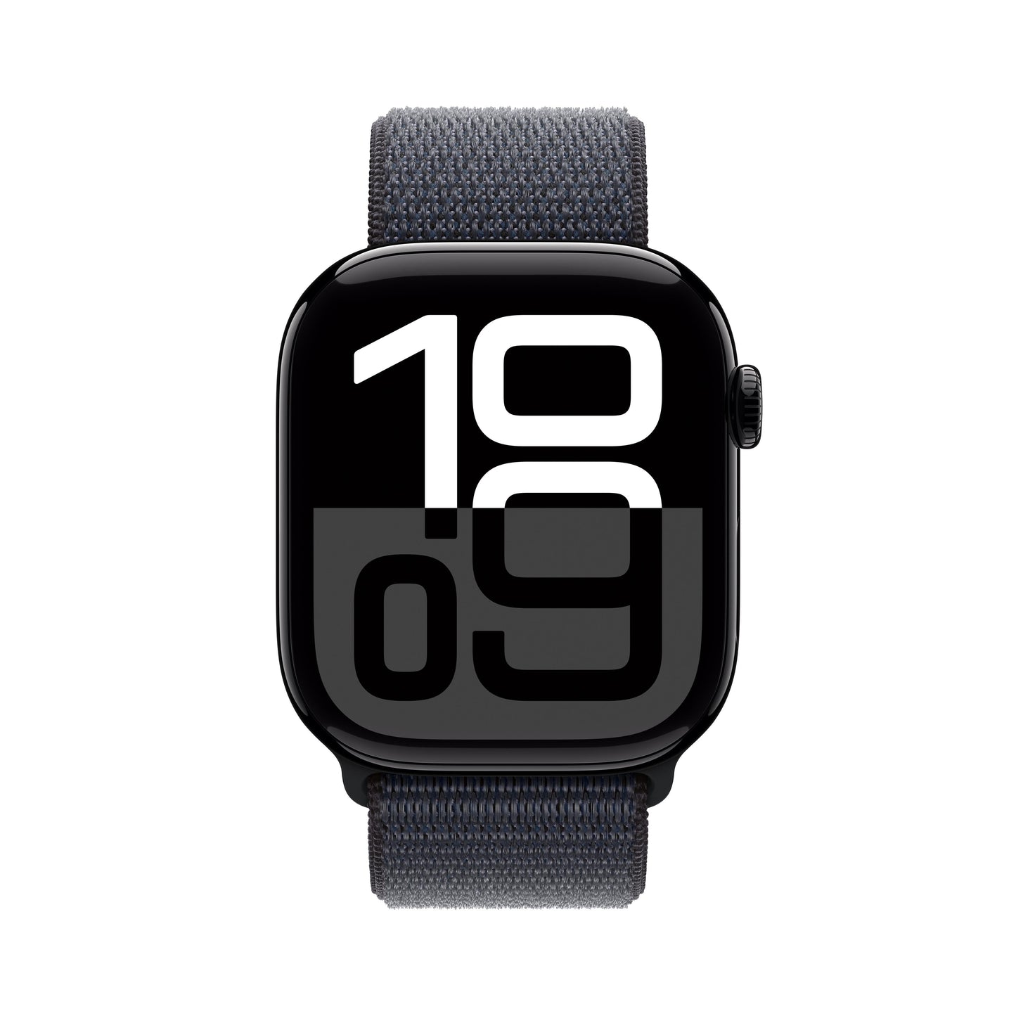 Apple Watch Series 10 GPS + Cellular 46mm Jet Black Aluminum Case with Ink Sport Loop