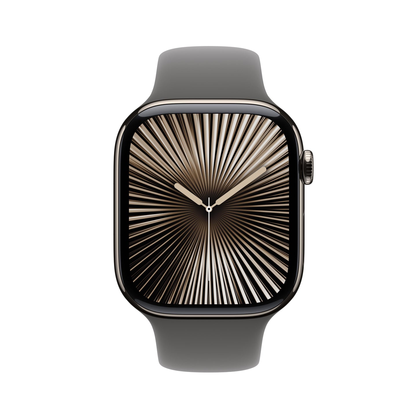 Apple Watch Series 10 GPS + Cellular de 46 mm con caja de titanio natural y correa deportiva gris piedra - S/M