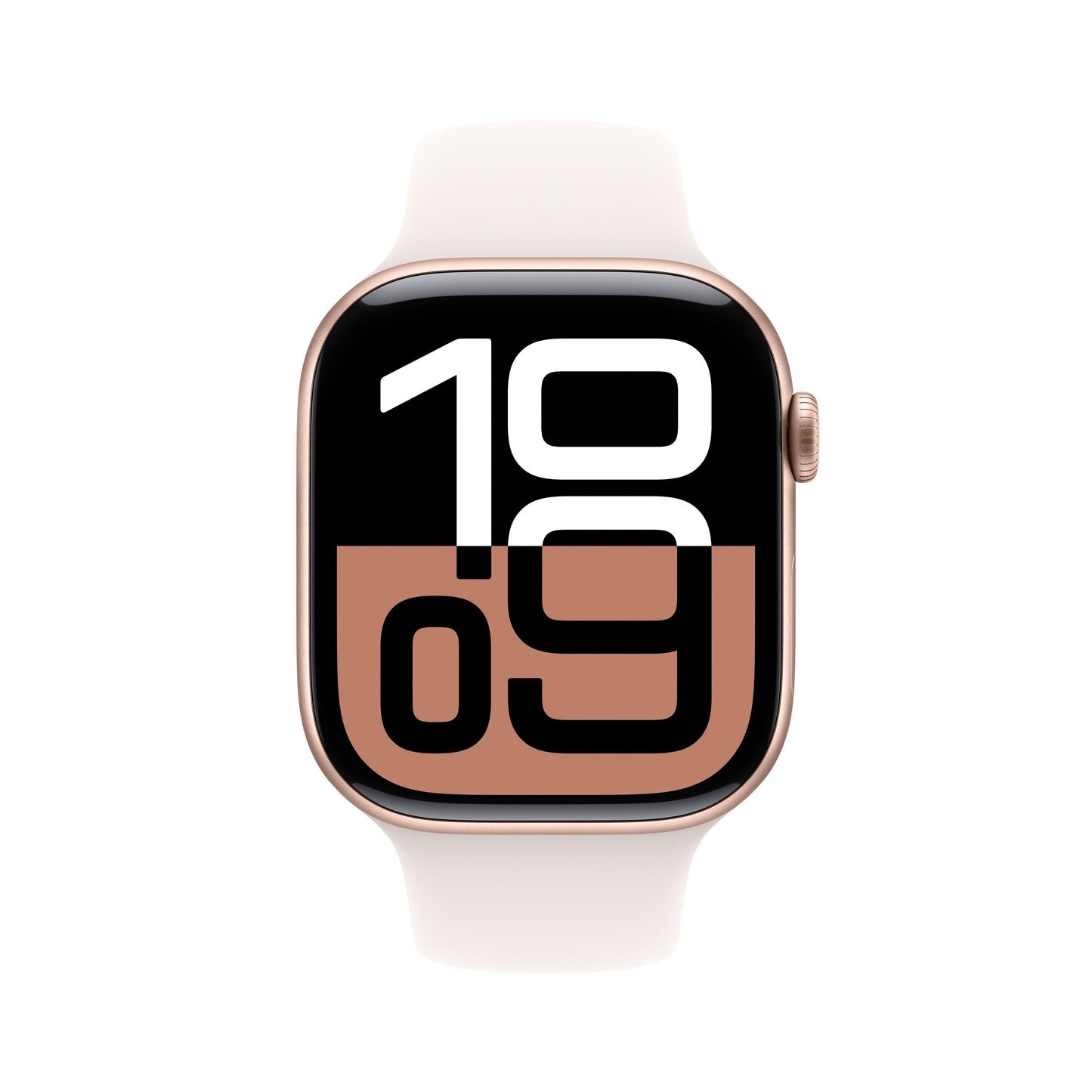 Apple Watch Series 10 GPS + Cellular de 46 mm con caja de aluminio en oro rosa y correa deportiva en tono rubor claro - M/L