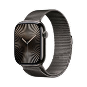 Apple Watch Series 10 GPS + Cellular de 46 mm con caja de titanio color pizarra y correa milanesa color pizarra - S/M