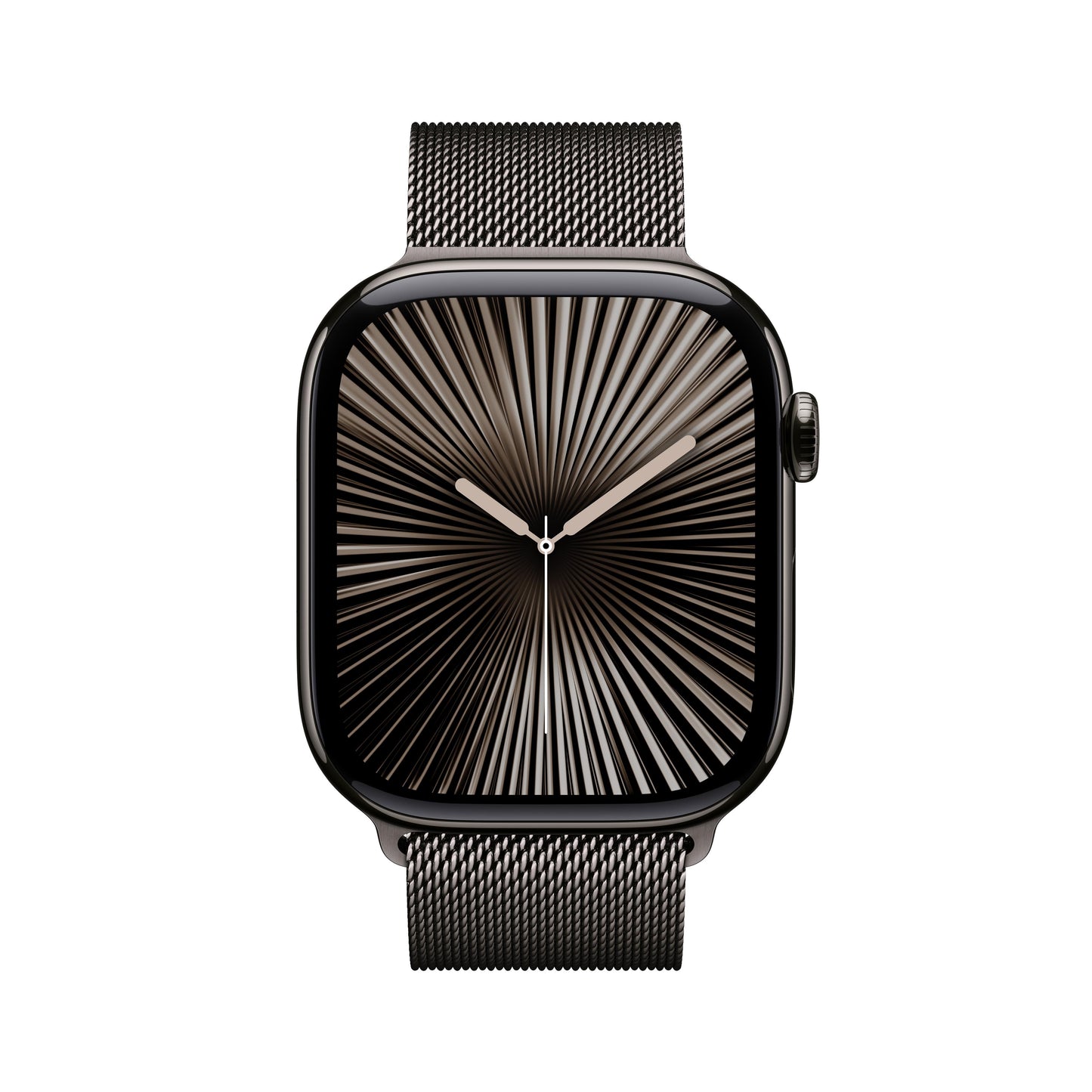 Apple Watch Series 10 GPS + Cellular de 46 mm con caja de titanio color pizarra y correa milanesa color pizarra - M/L