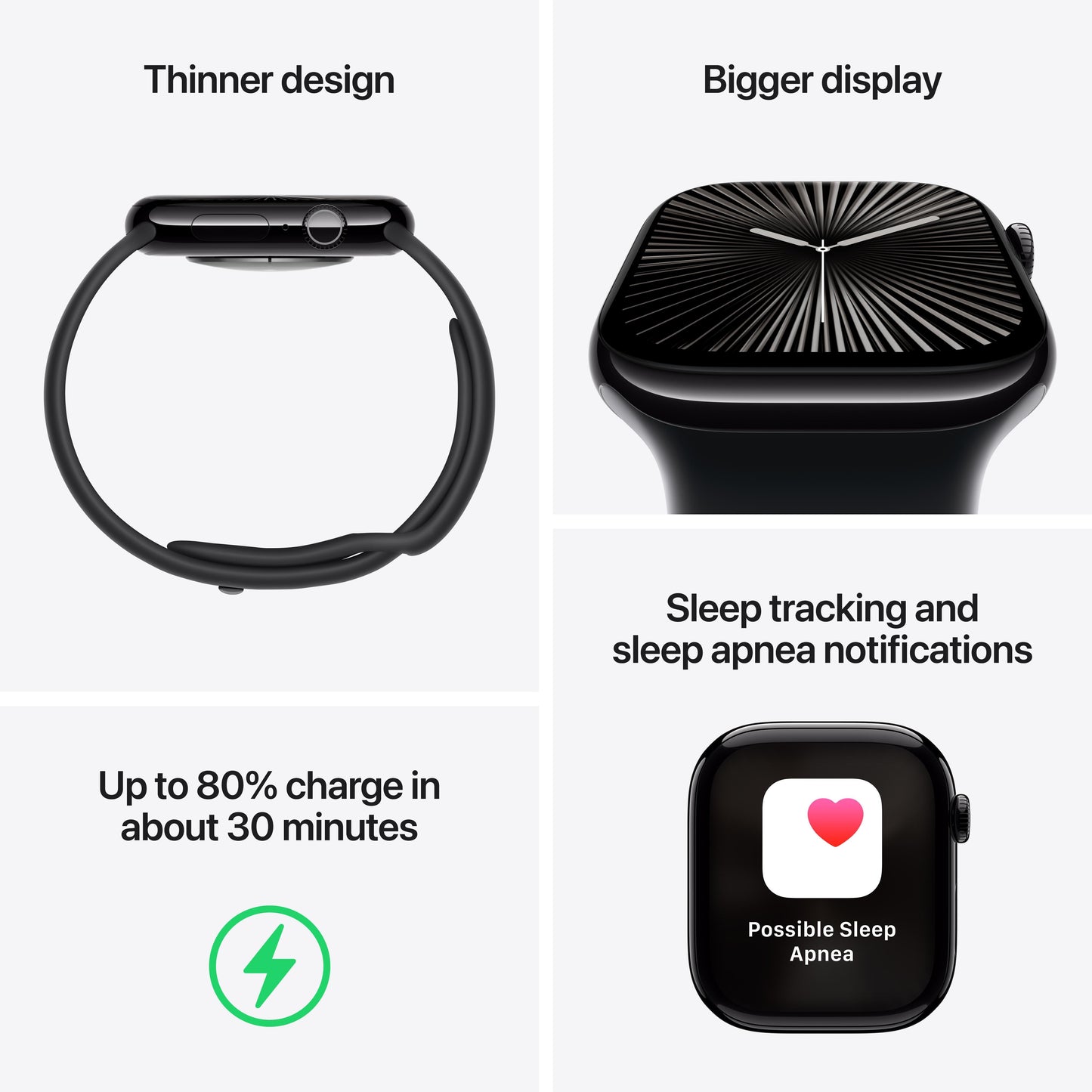 Apple Watch Series 10 GPS + Cellular de 46 mm con caja de titanio color pizarra y correa milanesa color pizarra - M/L