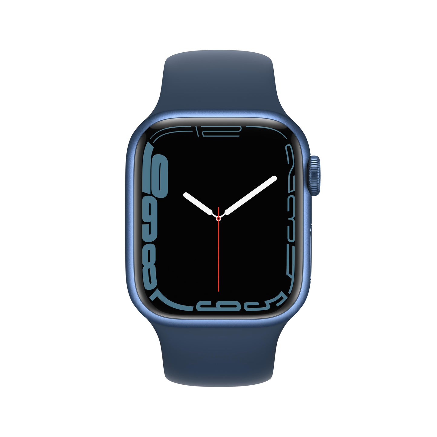 Apple Watch Series 7 GPS, 41mm Blue Aluminum Case with Abyss Blue Sport Band - Regular