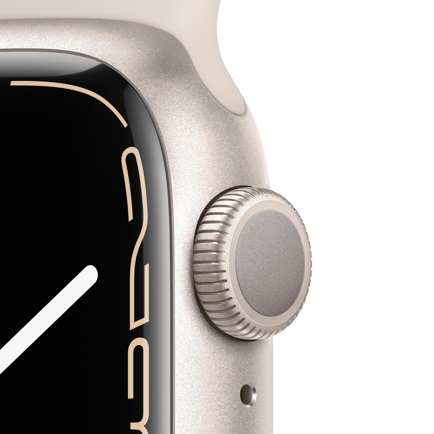 Apple Watch Series 7 GPS, 41mm Starlight Aluminum Case with Starlight Sport Band - Regular