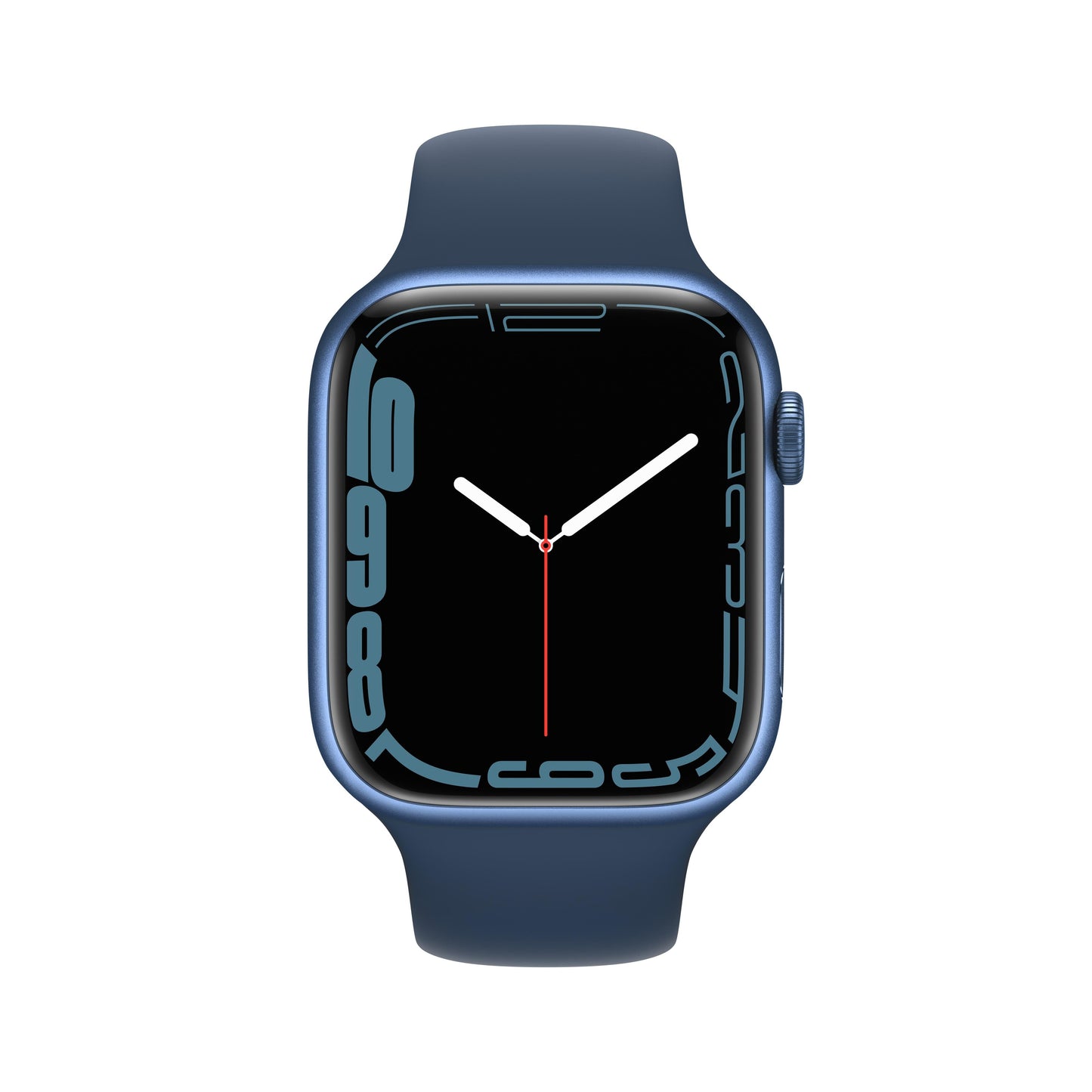 Apple Watch Series 7 GPS, 45mm Blue Aluminum Case with Abyss Blue Sport Band - Regular