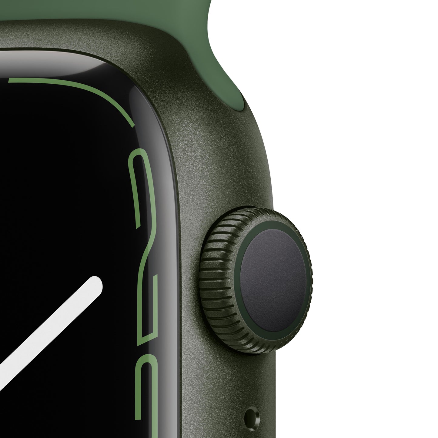 Apple Watch Series 7 GPS, 41mm Green Aluminum Case with Clover Sport Band - Regular