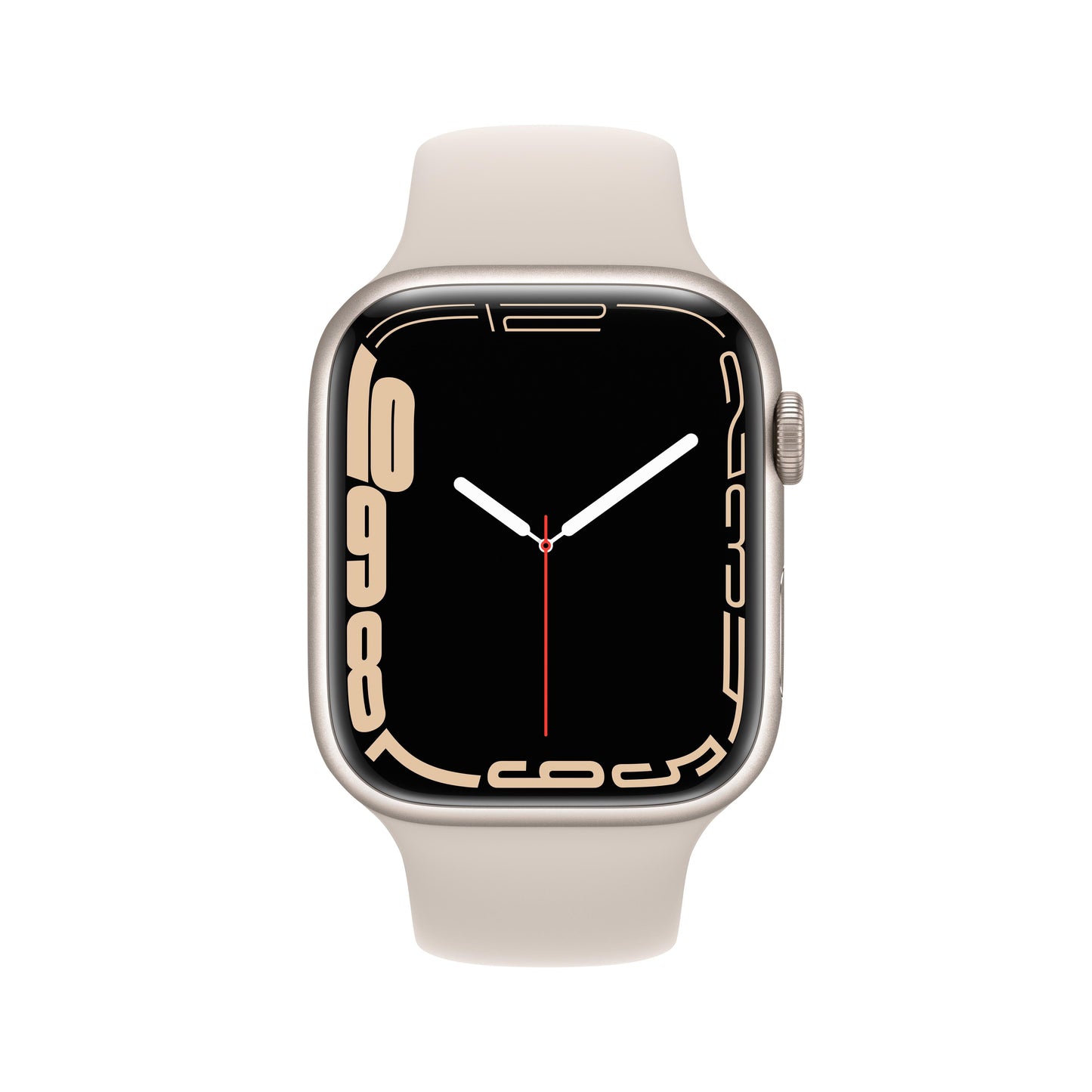 Apple Watch Series 7 GPS, 45mm Starlight Aluminum Case with Starlight Sport Band - Regular