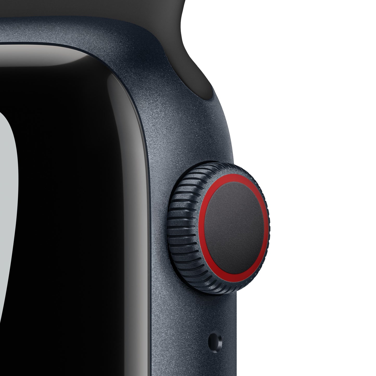 Apple Watch Nike Series 7 GPS + Cellular, 41mm Midnight Aluminum Case with Anthracite/Black Nike Sport Band - Regular