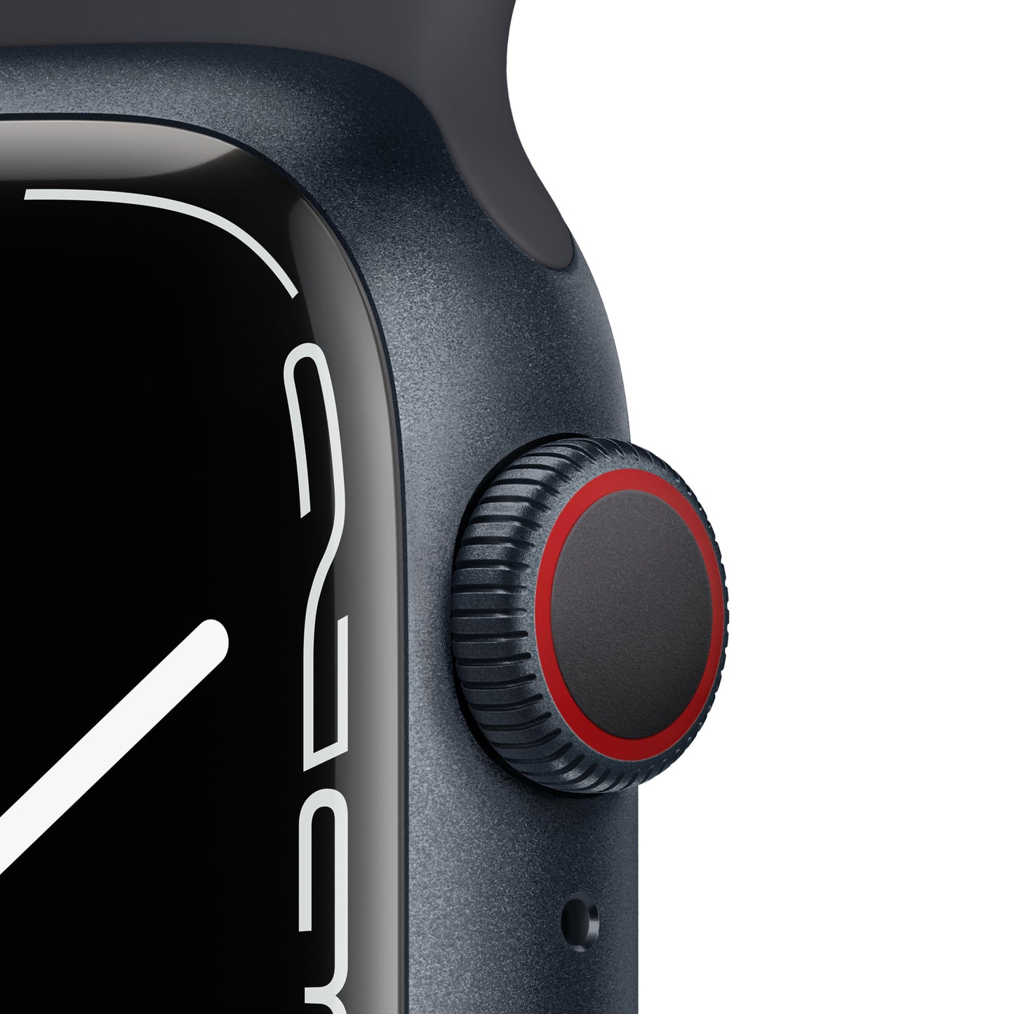 Apple Watch Series 7 GPS + Cellular, 41mm Midnight Aluminum Case with Midnight Sport Band - Regular