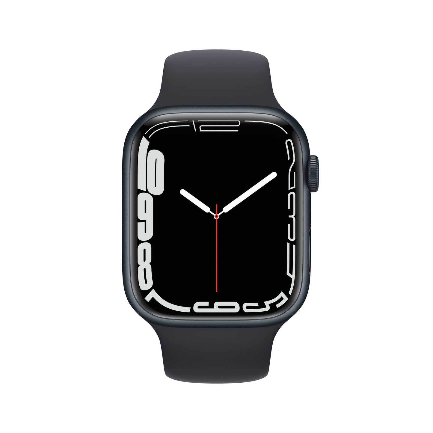 Apple Watch Series 7 GPS + Cellular, 45mm Midnight Aluminum Case with Midnight Sport Band - Regular