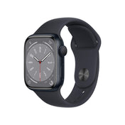 Apple Watch Series 8 GPS de 41 mm con caja de aluminio color medianoche y correa deportiva color medianoche - M/L