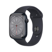 Apple Watch Series 8 GPS de 45 mm con caja de aluminio color medianoche y correa deportiva color medianoche - M/L