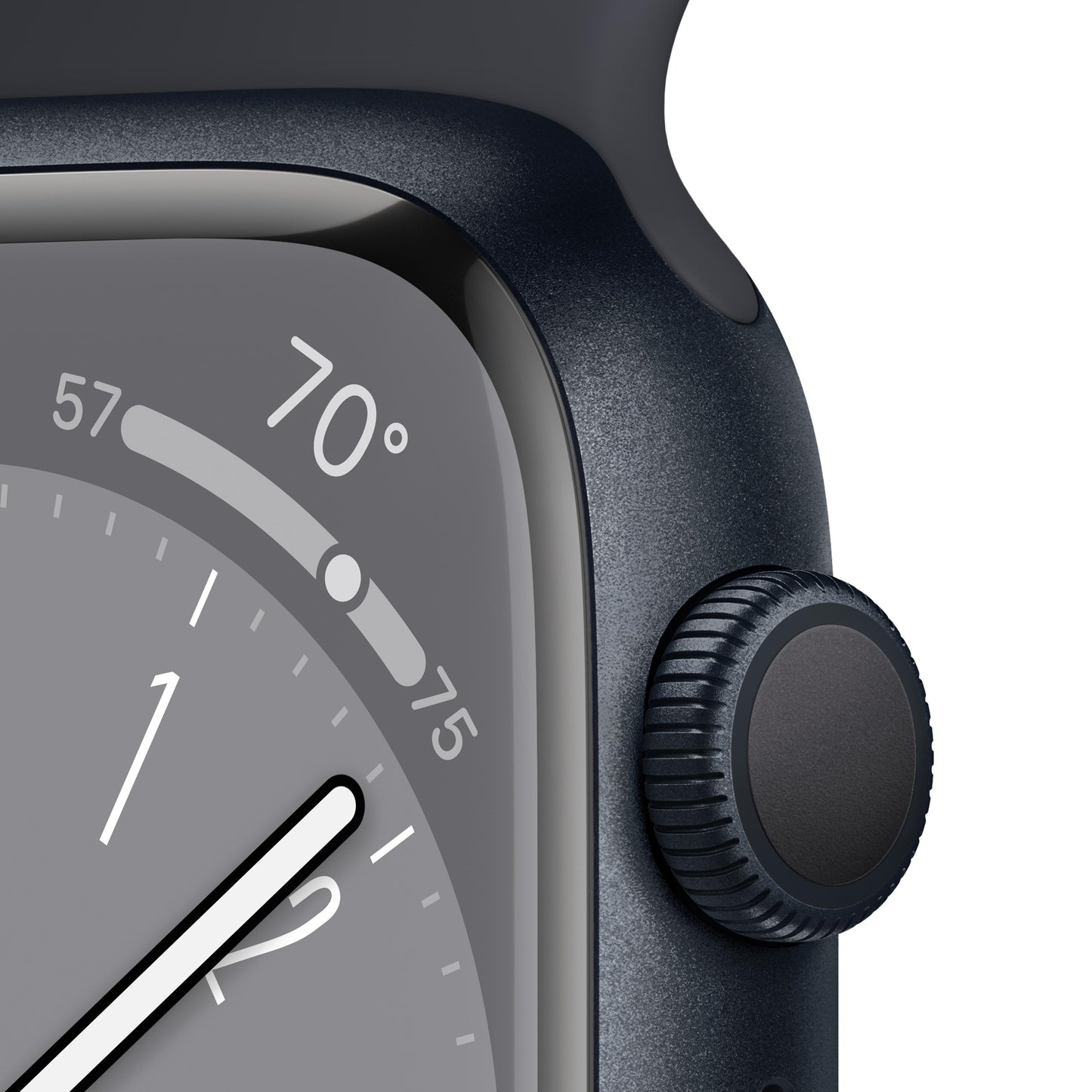 Apple Watch Series 8 GPS de 45 mm con caja de aluminio color medianoche y correa deportiva color medianoche - M/L