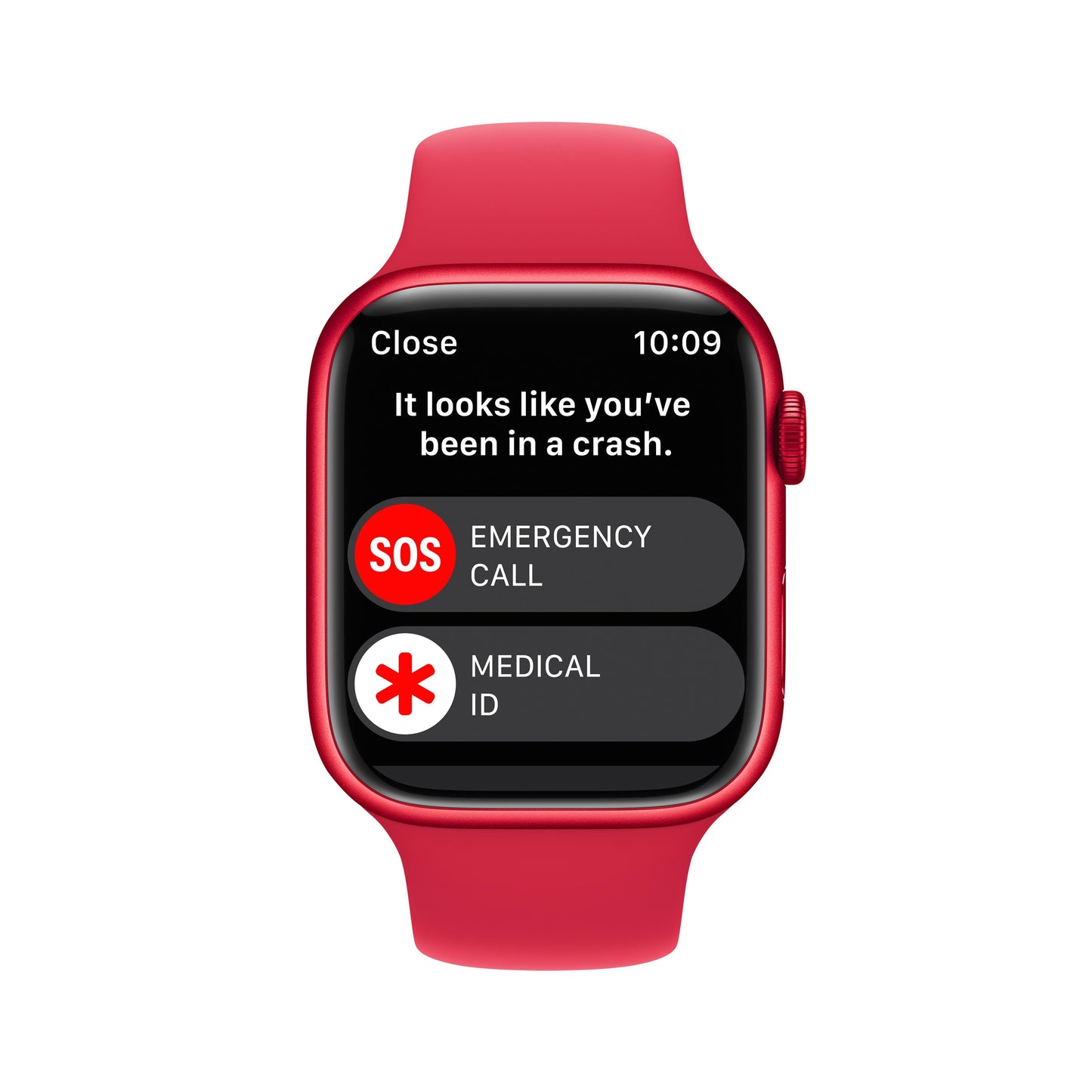 Apple Watch Series 8 GPS 45mm (PRODUCT)RED Aluminum Case with (PRODUCT)RED Sport Band - S/M