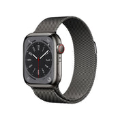 Apple Watch Series 8 GPS + Cellular de 41 mm con caja de acero inoxidable color grafito y correa Milanese Loop color grafito