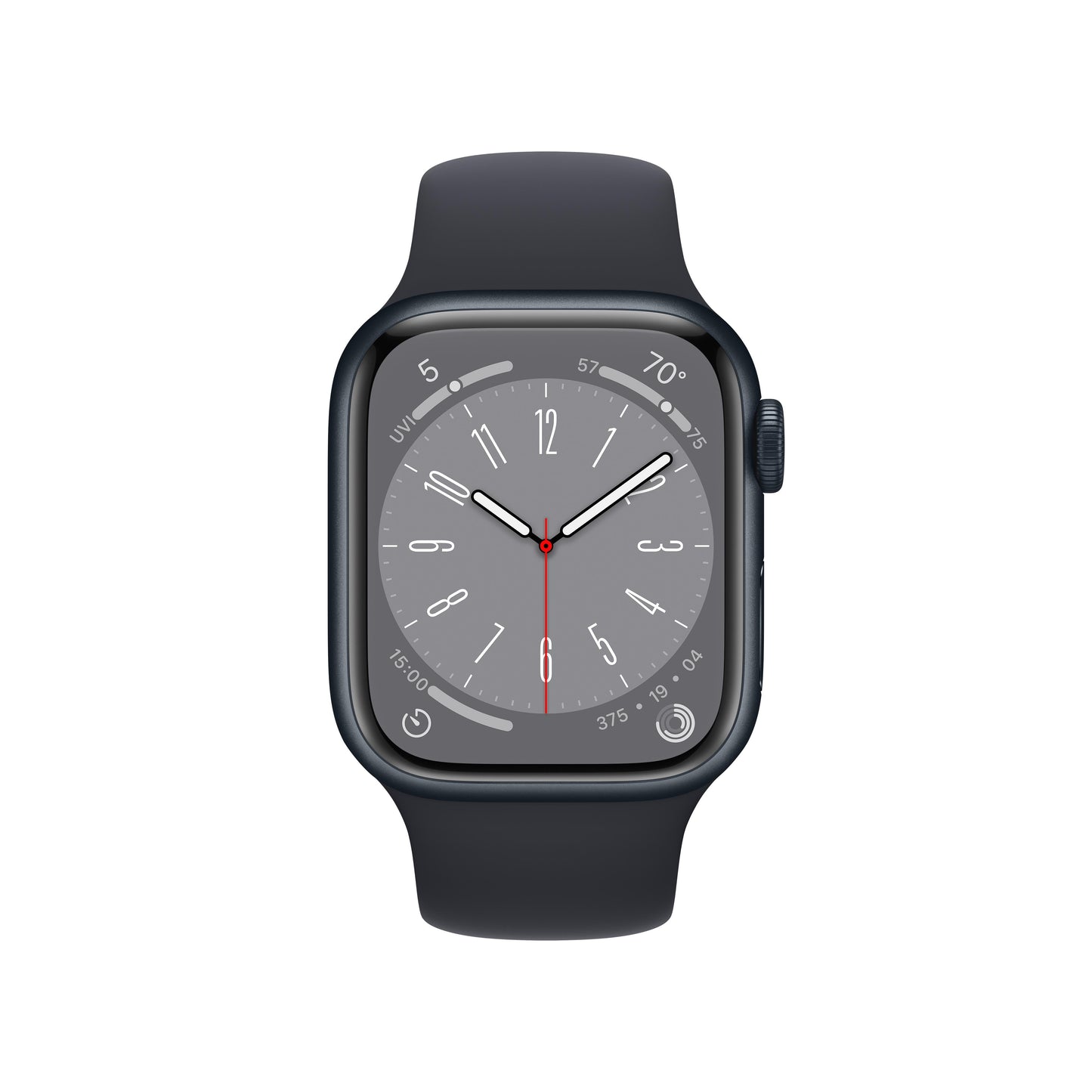 Apple Watch Series 8 GPS + Cellular de 41 mm con caja de aluminio color medianoche y correa deportiva color medianoche - Talla S/M