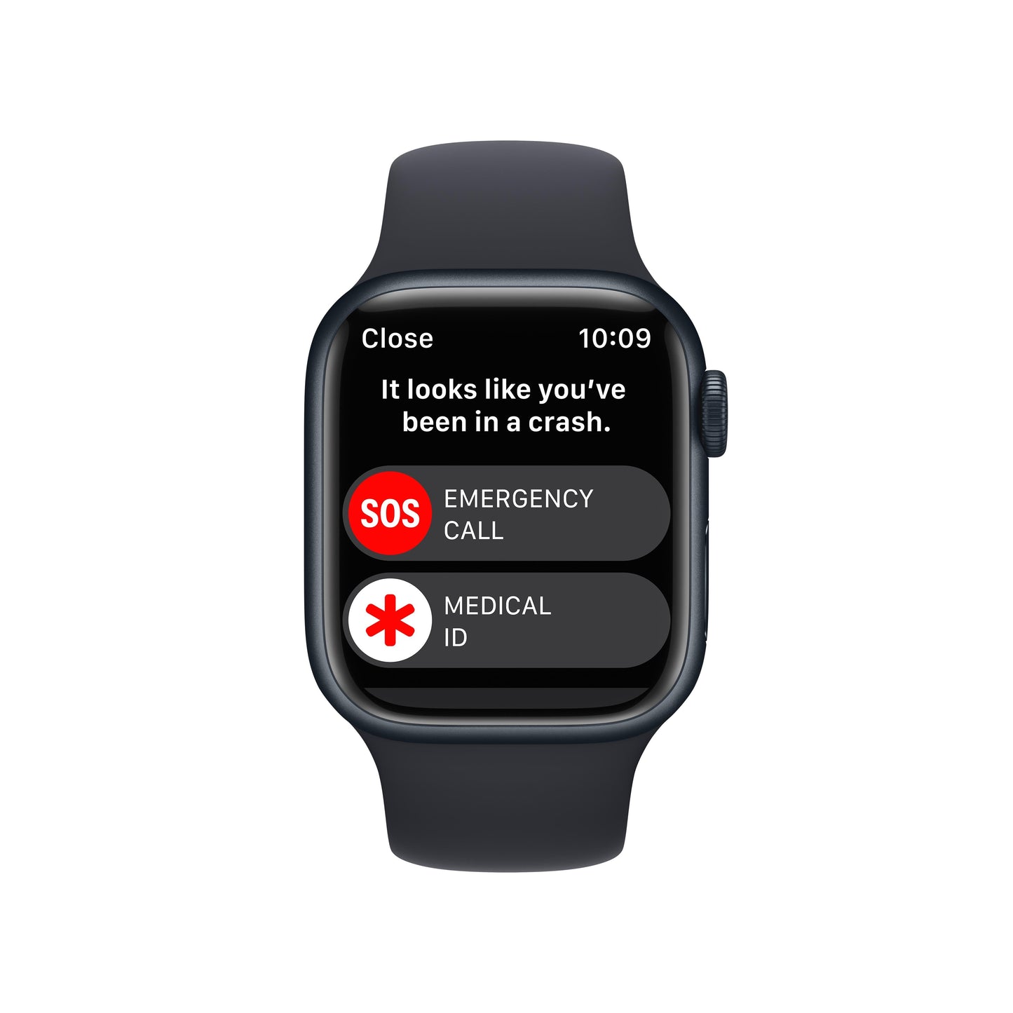 Apple Watch Series 8 GPS + Cellular de 41 mm con caja de aluminio color medianoche y correa deportiva color medianoche - Talla S/M