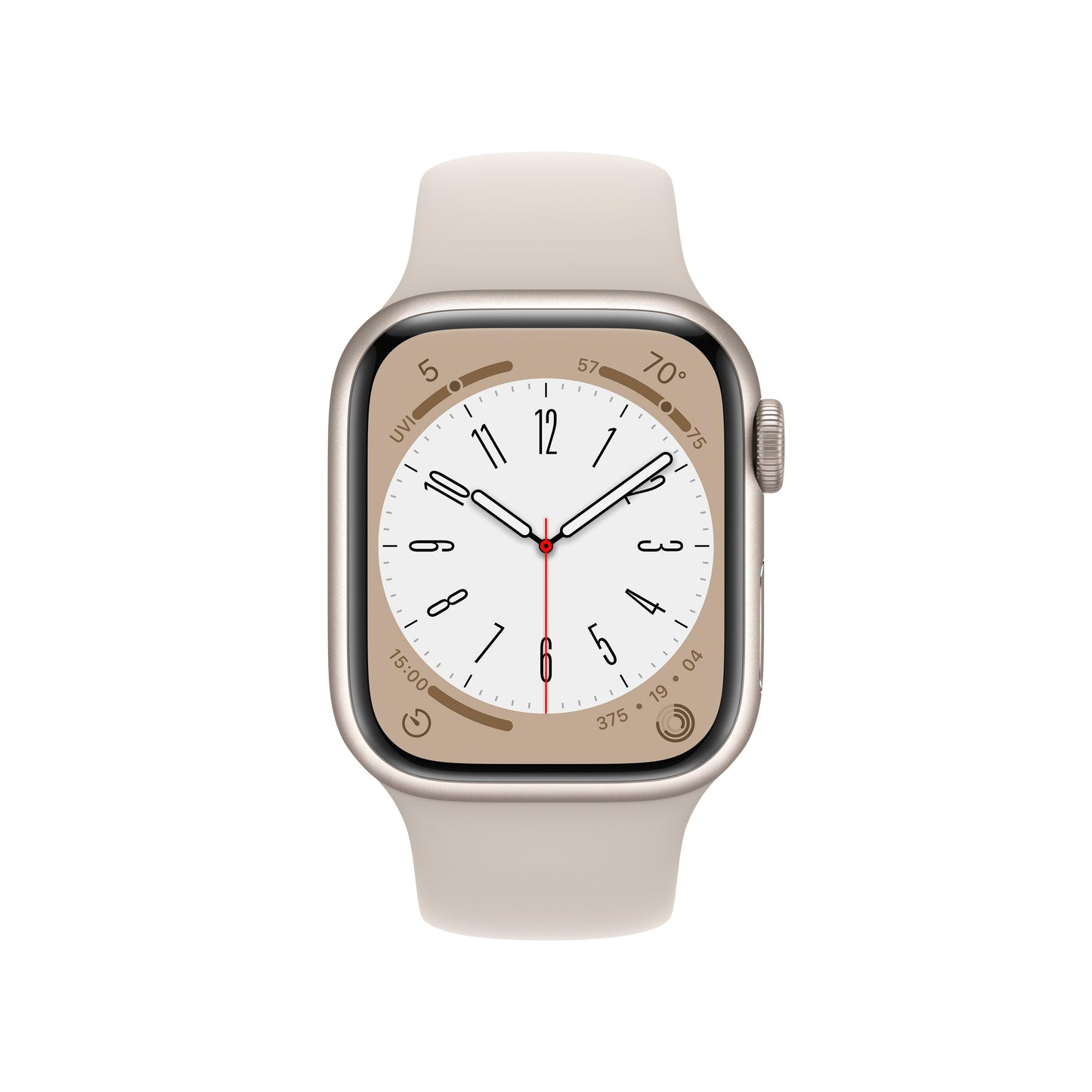 Apple Watch Series 8 GPS + Cellular 41mm Starlight Aluminum Case with Starlight Sport Band - M/L