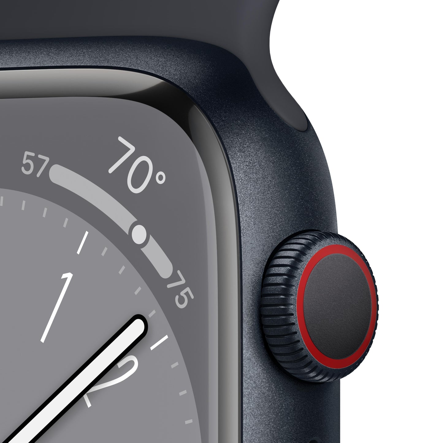 Apple Watch Series 8 GPS + Cellular 45mm Midnight Aluminum Case with Midnight Sport Band - M/L