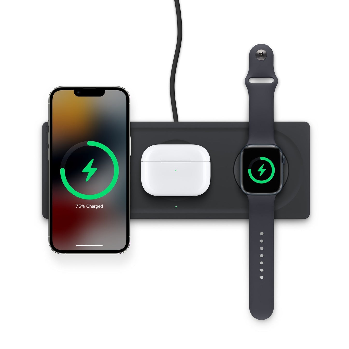 Belkin BOOST↑CHARGE™ PRO 3-in-1 Wireless Charging Pad with MagSafe - Black