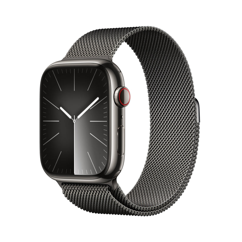 Apple_Watch_Series_9_LTE_45mm_Graphite_Stainless_Steel_Graphite_Milanese_Loop_PDP_Image_Position-1__en-US