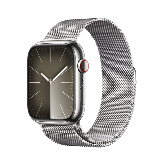 Apple_Watch_Series_9_LTE_45mm_Silver_Stainless_Steel_Silver_Milanese_Loop_PDP_Image_Position-1__en-US