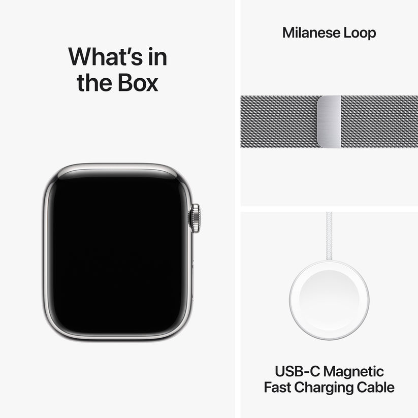 Apple_Watch_Series_9_LTE_45mm_Silver_Stainless_Steel_Silver_Milanese_Loop_PDP_Image_Position-10__en-US