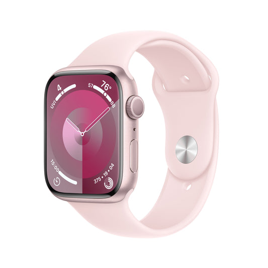 Apple_Watch_Series_9_GPS_45mm_Pink_Aluminum_Light_Pink_Sport_Band_PDP_Image_Position-1__en-US