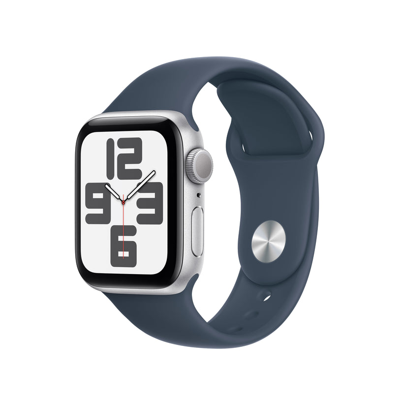 Apple_Watch_SE_GPS_40mm_Silver_Aluminum_Storm_Blue_Sport_Band_PDP_Image_2023_Position-1__en-US