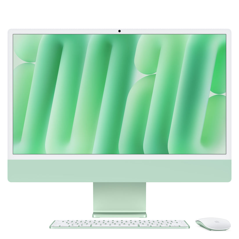 24 hüvelykes iMac Retina 4,5K kijelzővel: Apple M4 chip 8 magos CPU-val és 8 magos GPU-val, 512GB SSD, 16GB RAM, Magic Trackpad, Magic Keyboard - magyar - zöld CTO