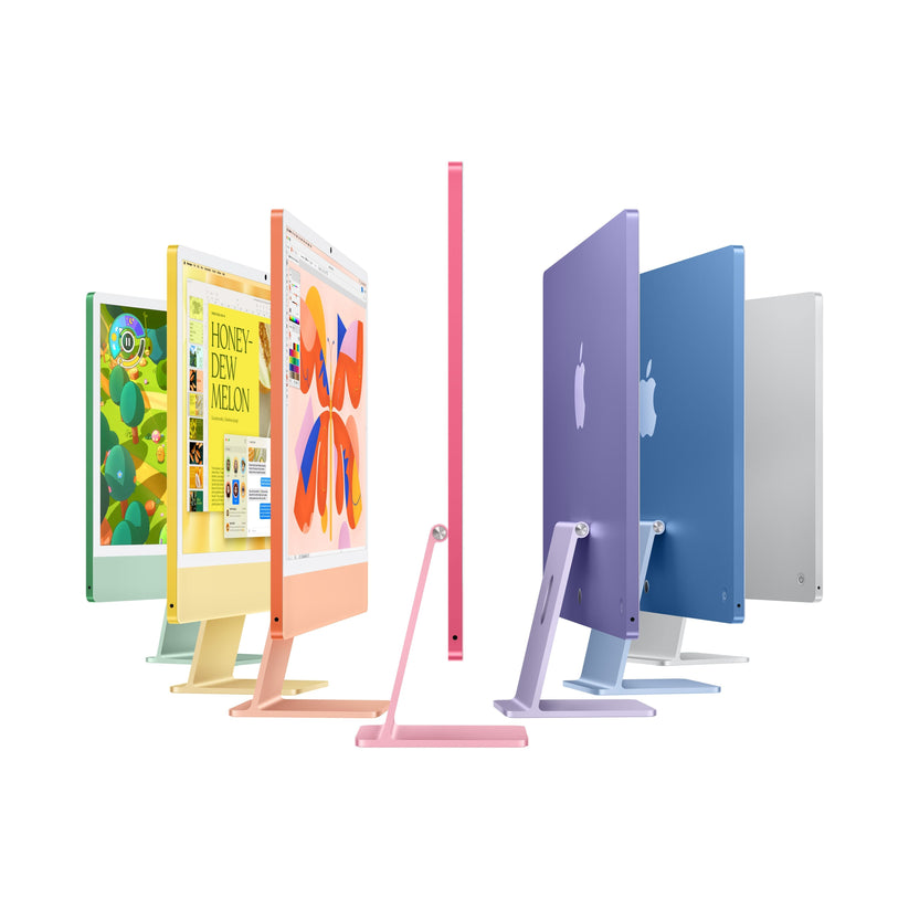 24 hüvelykes iMac Retina 4,5K kijelzővel: Apple M4 chip 8 magos CPU-val és 8 magos GPU-val, 256GB SSD, 24GB RAM, Magic Trackpad, Magic Keyboard - nemzetközi angol - ezüst CTO