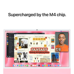 24 hüvelykes iMac Retina 4,5K kijelzővel: Apple M4 chip 10 magos CPU-val és 10 magos GPU-val, 1TB SSD, 24GB RAM, Nano-texturált üveg, Magic Trackpad, Magic Keyboard Touch ID-val és számbillentyűzettel – magyar - rózsaszín CTO