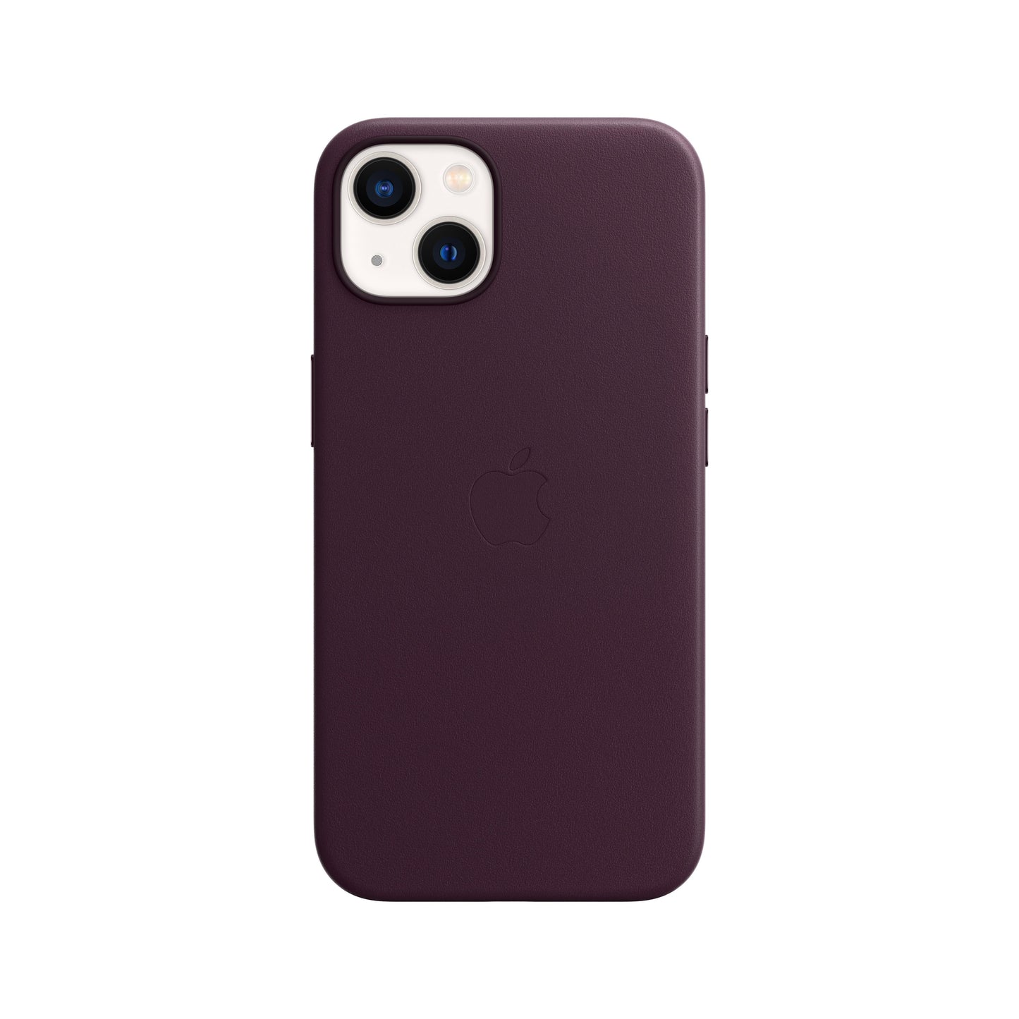 Funda de piel con MagSafe para iPhone 13 - Cereza oscuro