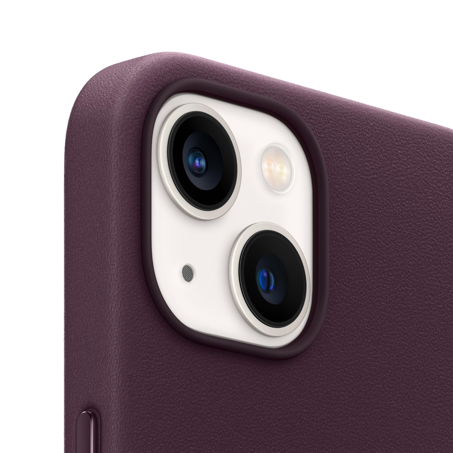 Funda de piel con MagSafe para iPhone 13 mini - Cereza oscuro