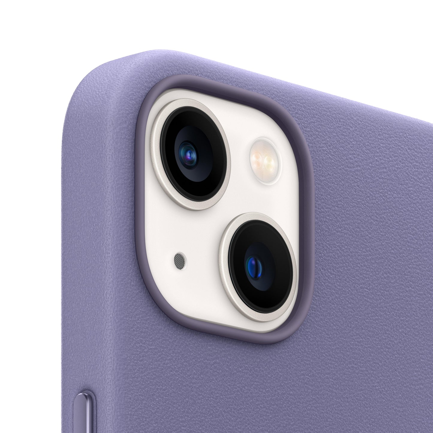 Funda de piel con MagSafe para iPhone 13 - Wisteria