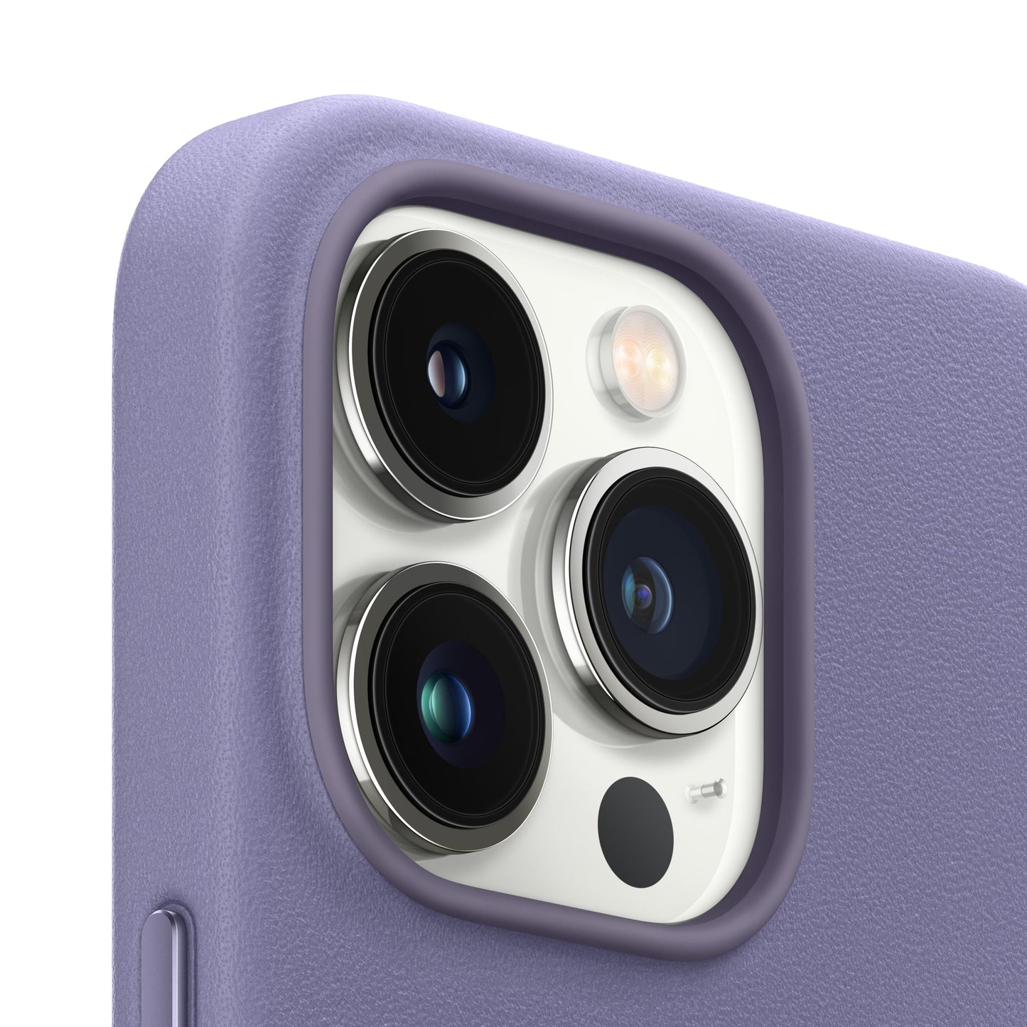 Funda de piel con MagSafe para iPhone 13 Pro - Wisteria