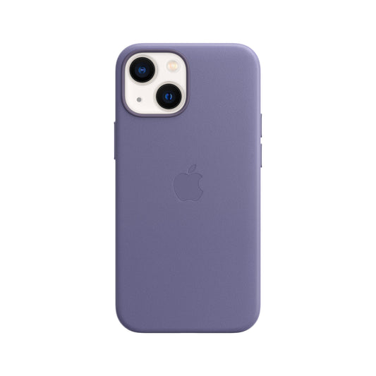 Funda de piel con MagSafe para iPhone 13 mini - Wisteria