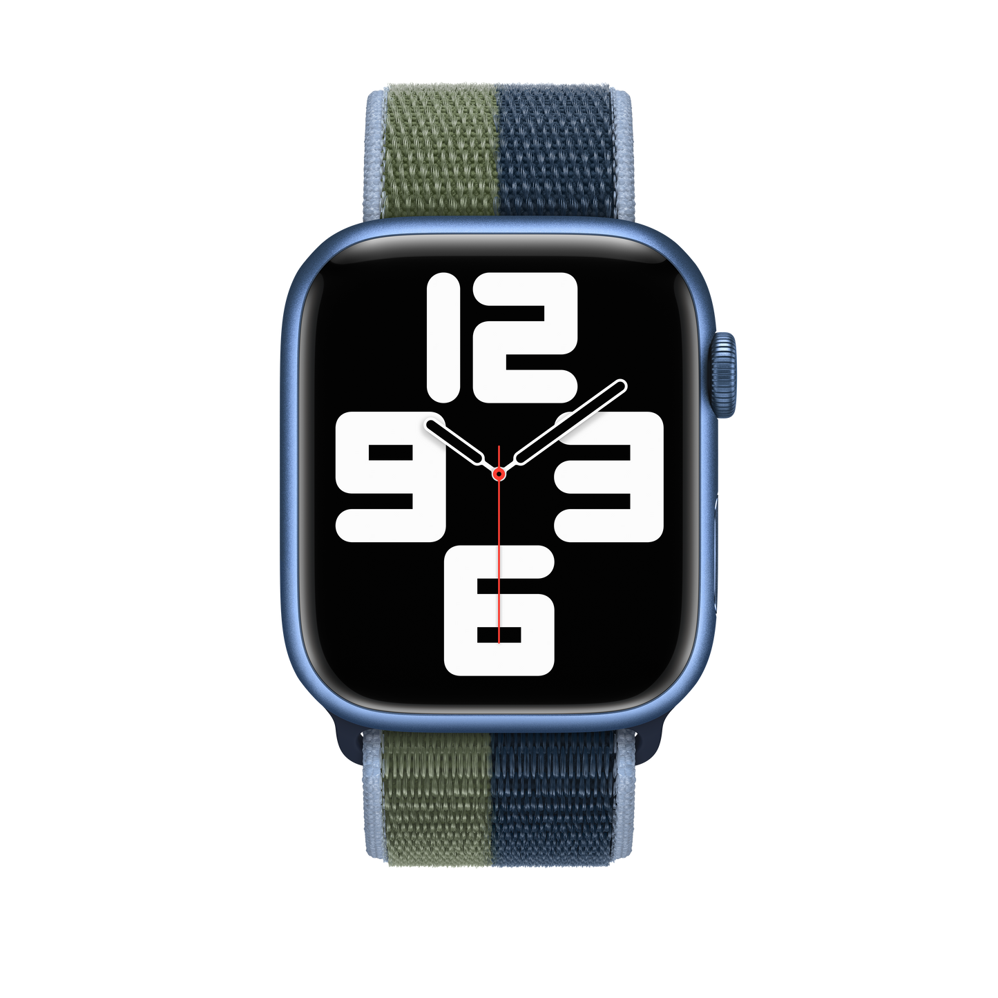 Correa deportiva Loop azul abismo/verde musgo de 41 mm