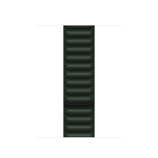 Eslabón de cuero verde sequoia de 41 mm - S/M