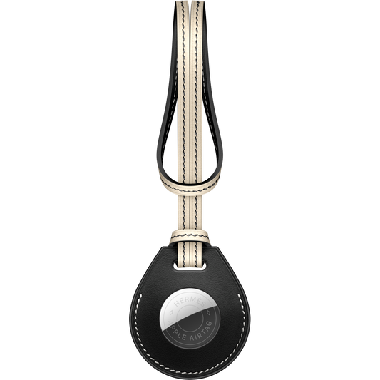 Charm para bolso AirTag Hermès - Negro