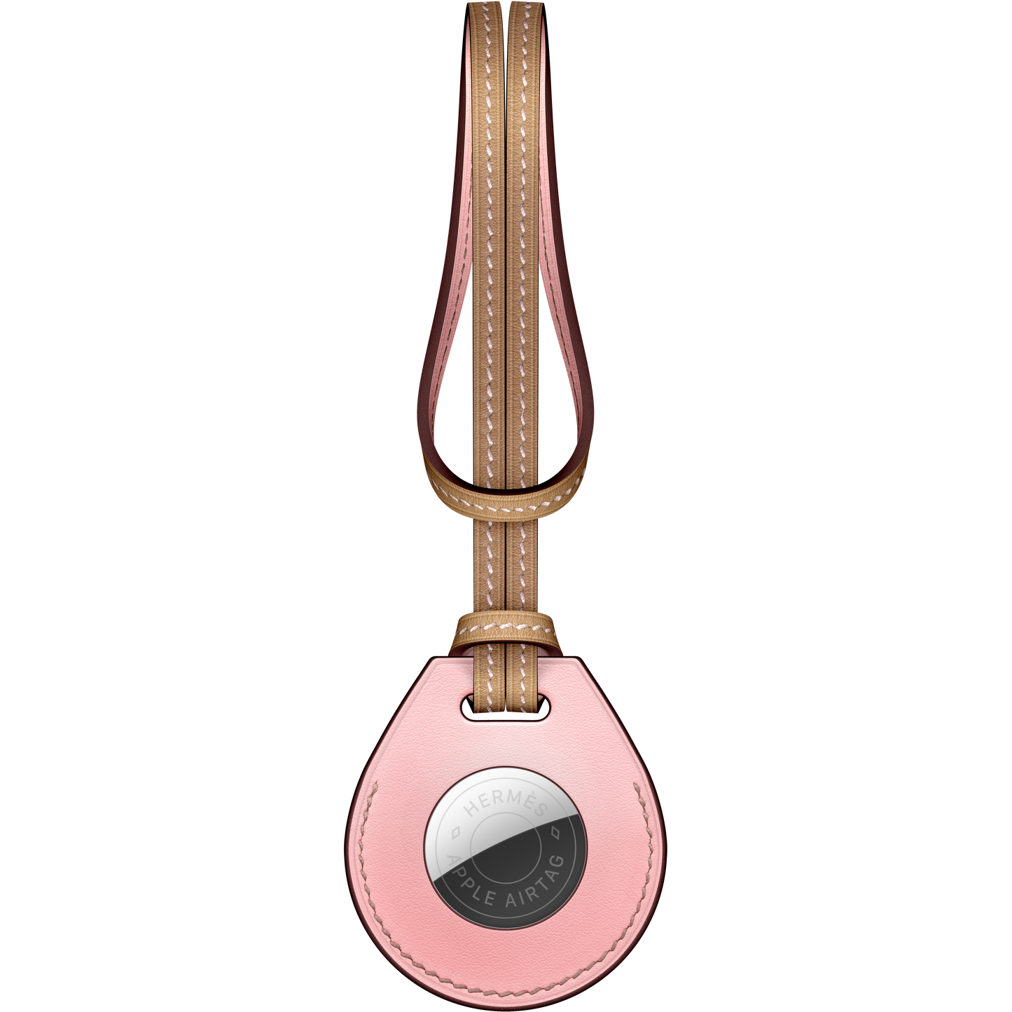 Charm para bolso AirTag Hermès - Sakura rosa