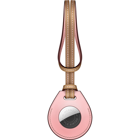 Charm para bolso AirTag Hermès - Sakura rosa