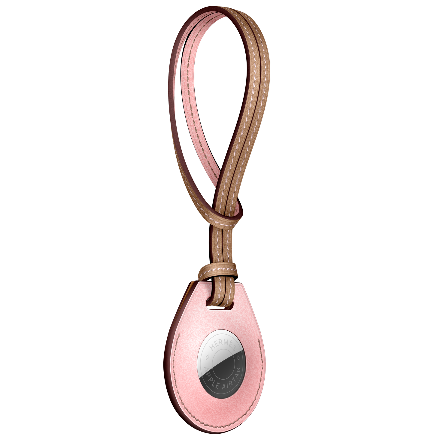 Charm para bolso AirTag Hermès - Sakura rosa