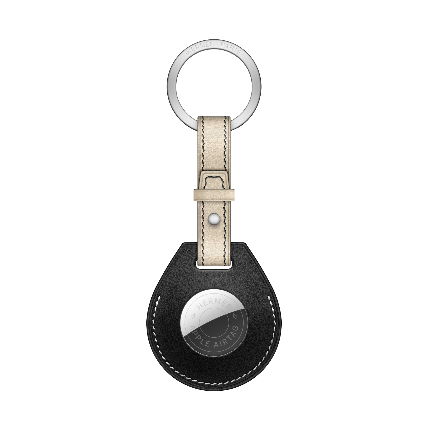 Llavero AirTag Hermès - Negro