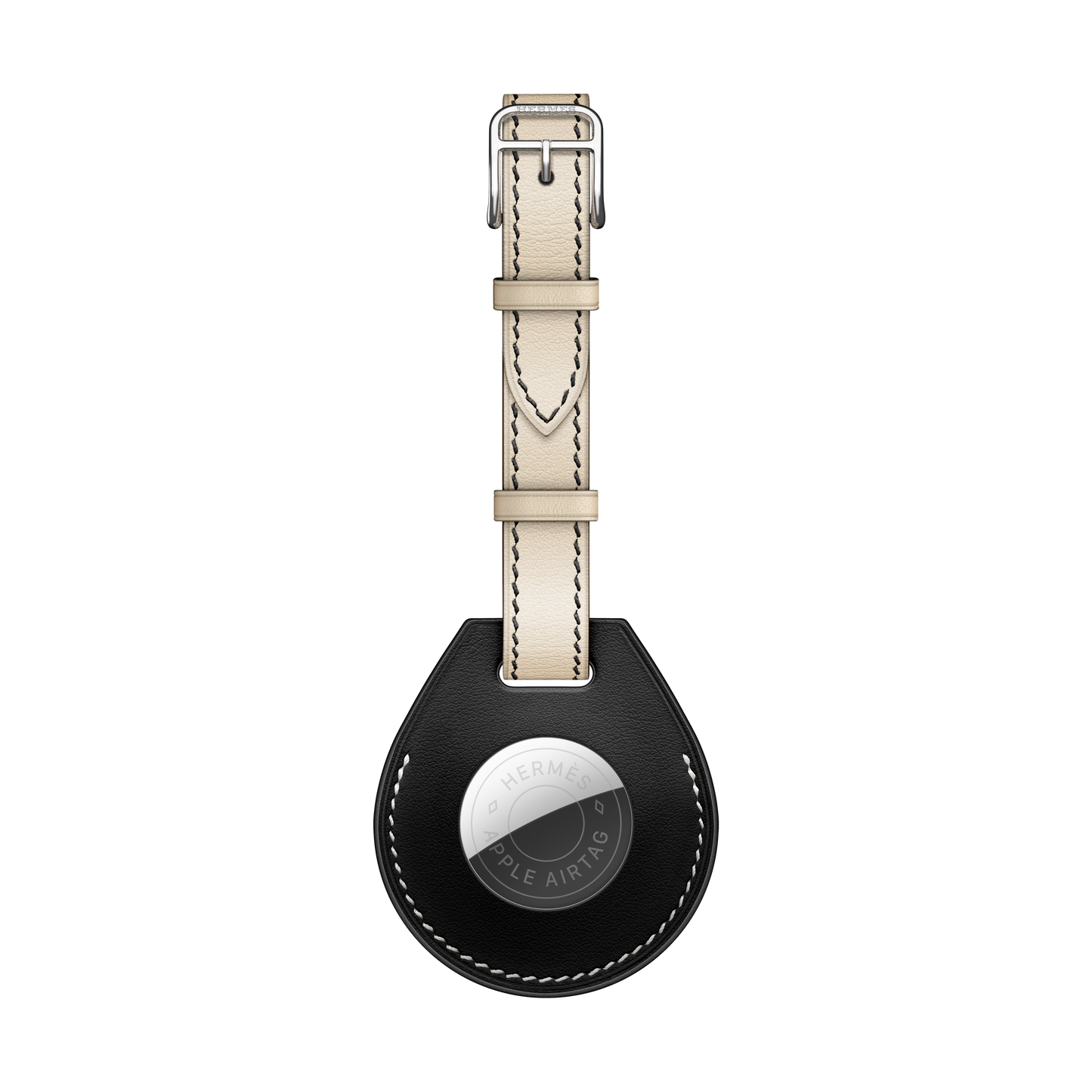 Etiqueta de equipaje AirTag Hermès - Negro